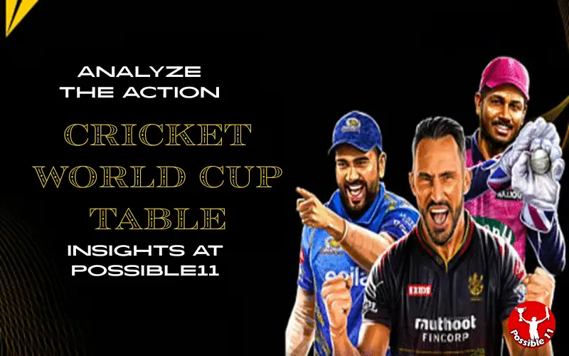 cricket world cup table